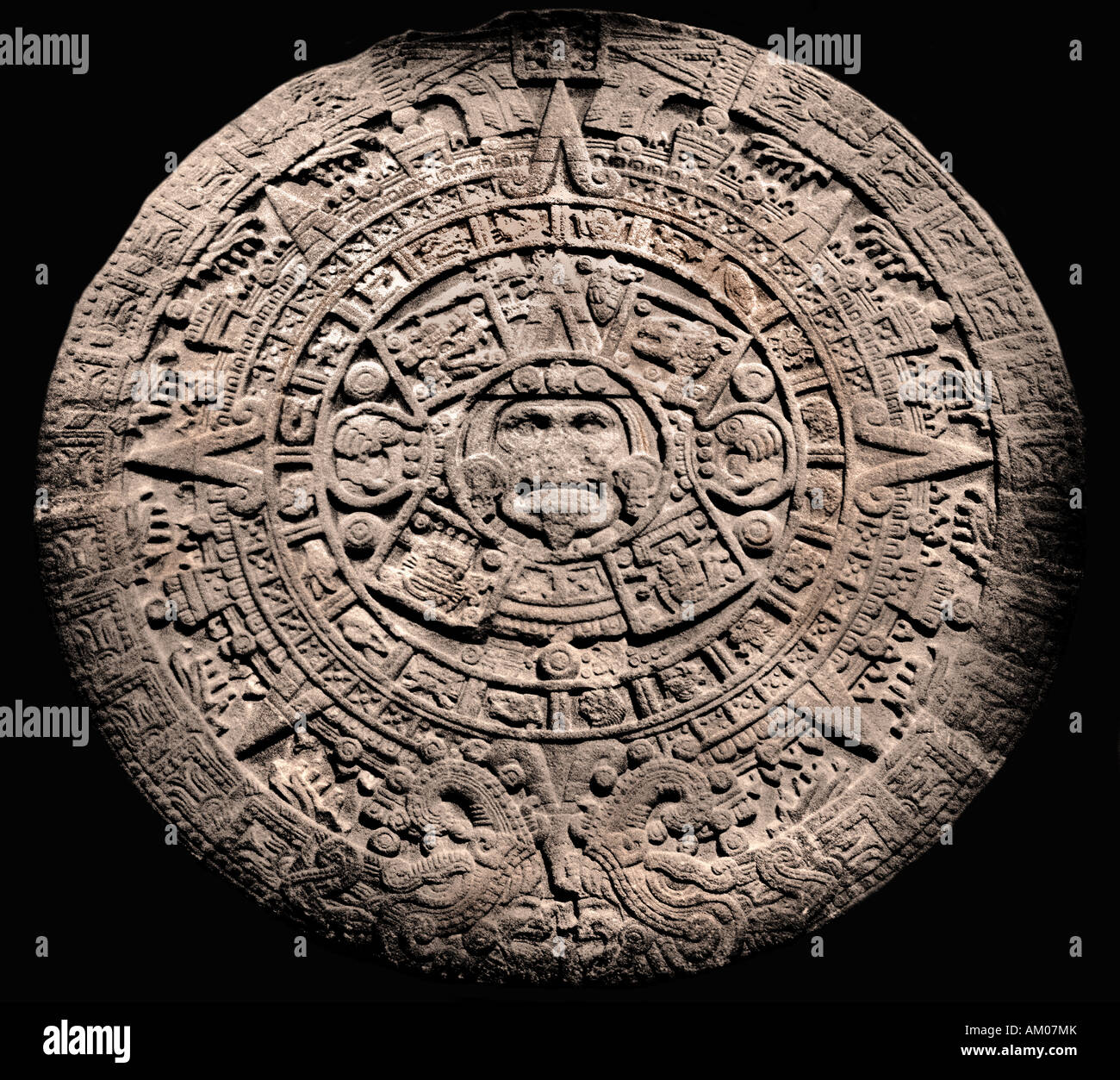 Pierre Aztèque Du Mexique Maya Maya Sun Calendar Museum Photo Stock Alamy 1387