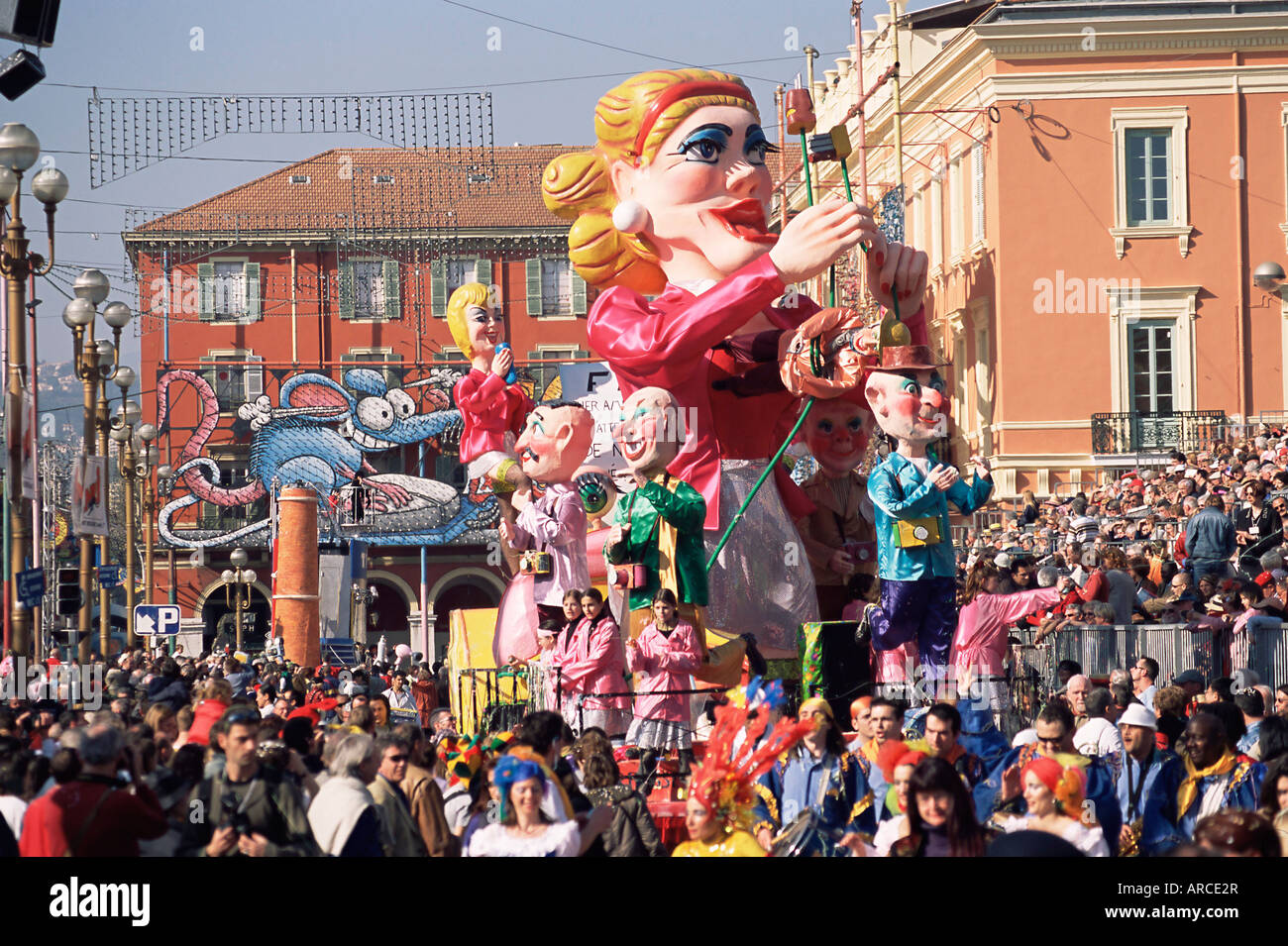 Défilé de Mardi Gras à la Place Massena, Nice, Alpes Maritimes