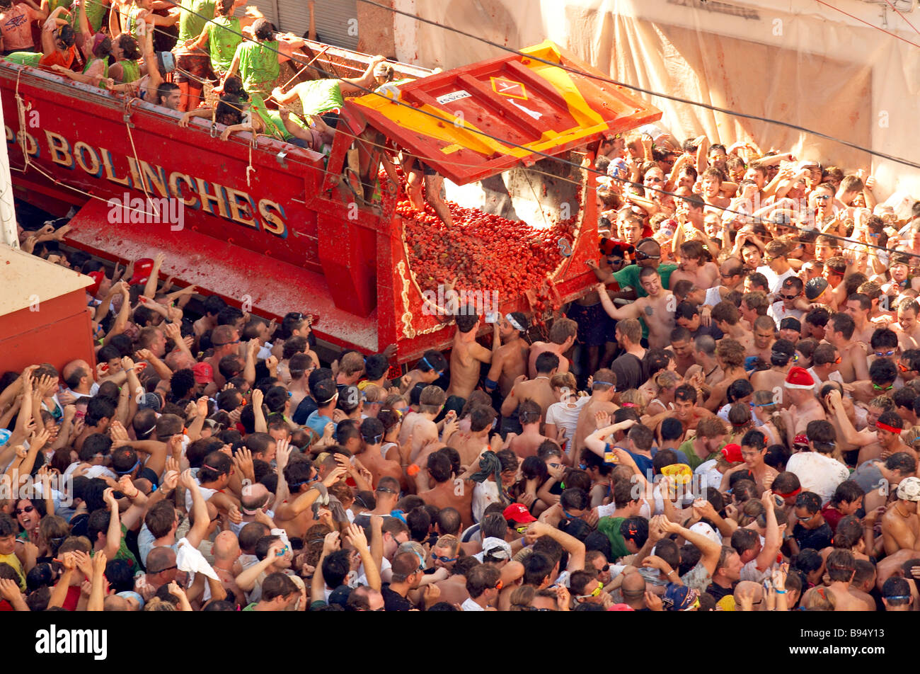 La Tomatina Tomato Festival Food Fight Photo Stock Alamy 4933